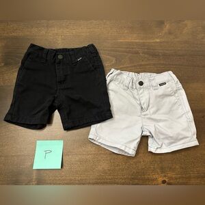 18month Hurley Kids Black and Gray Casual Shorts